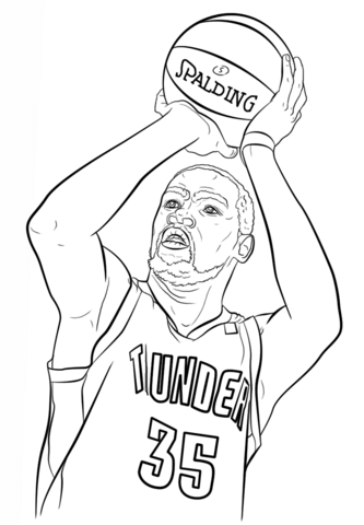 Kevin Durant Coloring Page